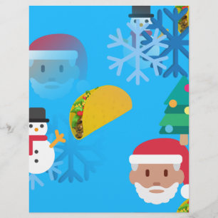 Weihnachtstaktik Emoji Briefbogen