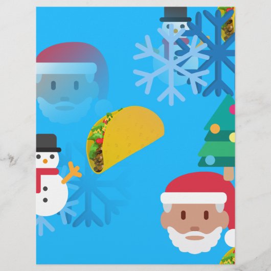 Weihnachtstaktik Emoji Briefbogen (Vorderseite)
