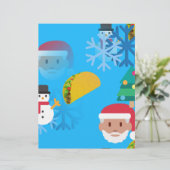 Weihnachtstaktik Emoji Briefbogen (Stehend Vorderseite)