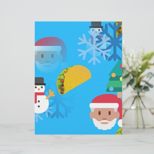 Weihnachtstaktik Emoji Briefbogen (Stehend Vorderseite)