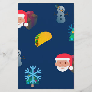 Weihnachtstaktik Emoji Briefpapier