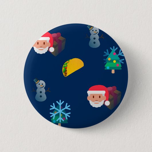 Weihnachtstaktik Emoji Button (Vorderseite)