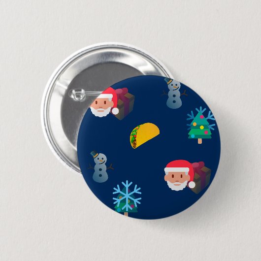 Weihnachtstaktik Emoji Button (Vorne & Hinten)