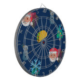 Weihnachtstaktik Emoji Dartscheibe (Vorderseite Links)