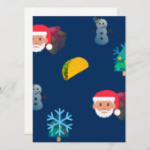 Weihnachtstaktik Emoji Feiertagskarte (Vorne/Hinten)