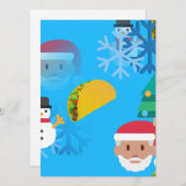 Weihnachtstaktik Emoji Feiertagskarte (Vorne/Hinten)