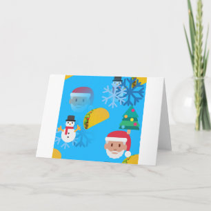 Weihnachtstaktik Emoji Feiertagskarte