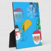 Weihnachtstaktik Emoji Fotoplatte (Seite)