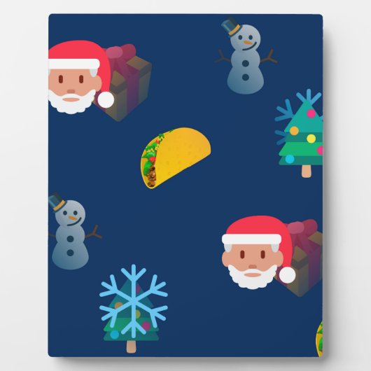 Weihnachtstaktik Emoji Fotoplatte (Vorderseite)