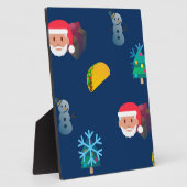 Weihnachtstaktik Emoji Fotoplatte (Seite)