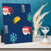 Weihnachtstaktik Emoji Fotoplatte (Seite)