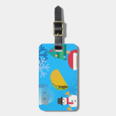 Weihnachtstaktik Emoji Gepäckanhänger (Vorderseite vertikal)