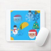 Weihnachtstaktik Emoji Mousepad (Mit Mouse)