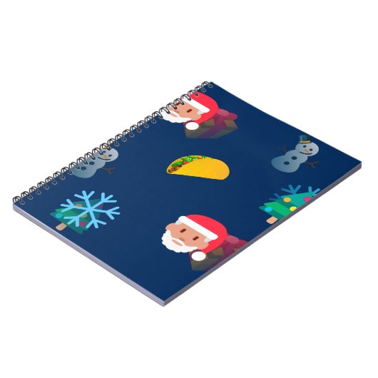 Weihnachtstaktik Emoji Notizblock (Linke Seite)