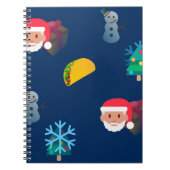 Weihnachtstaktik Emoji Notizblock (Vorderseite)