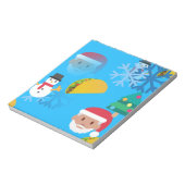 Weihnachtstaktik Emoji Notizblock (Rotiert)