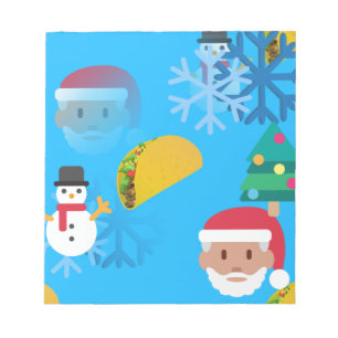 Weihnachtstaktik Emoji Notizblock