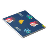 Weihnachtstaktik Emoji Notizblock (angewinkelt)