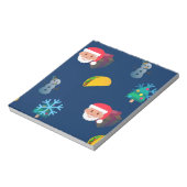 Weihnachtstaktik Emoji Notizblock (Rotiert)
