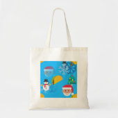 Weihnachtstaktik Emoji Tragetasche (Vorne)