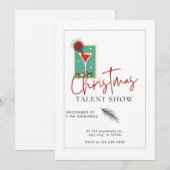 Weihnachtstalentshow Feiertagskarte (Vorne/Hinten)