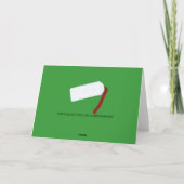 Weihnachtstampon Feiertagskarte (Rückseite)