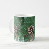 Weihnachtstanenzapfen Kaffeetasse (Vorderseite Links)