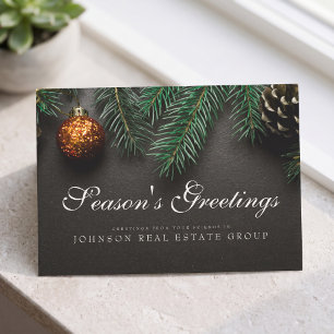 Weihnachtstanne Frohe Feiertage Postkarte