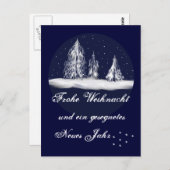 weihnachtstannen -postkarte postkarte (Vorne/Hinten)