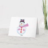 Weihnachtstante Feiertagskarte (Rückseite)