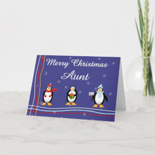 Weihnachtstante Feiertagskarte