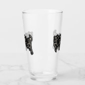 Weihnachtstanz mit Skelett Glas (Links)