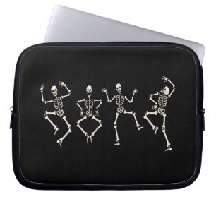 Weihnachtstanz mit Skelett Laptopschutzhülle