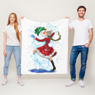 Weihnachtstänzer Fleece Blanket