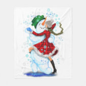 Weihnachtstänzer Fleece Blanket (Vorderseite)