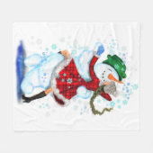 Weihnachtstänzer Fleece Blanket (Vorderseite (Horizontal))