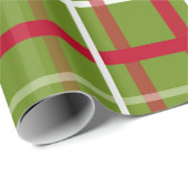 WeihnachtsTartan kariert Geschenkpapier (Rolleneckpunkt)