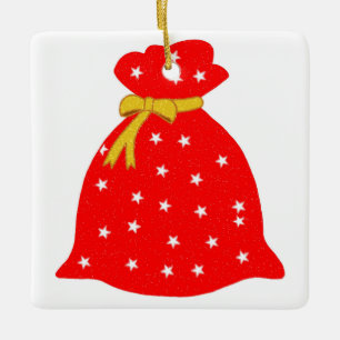 Weihnachtstasche Keramikornament