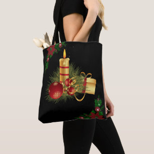 Weihnachtstaschen für Frauen, Weihnachtskerze Tasche