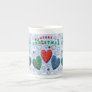 Weihnachtstasse, Frohe Weihnachten Porzellantasse