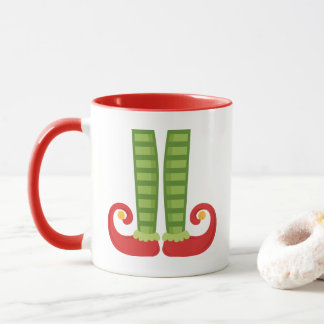 WeihnachtsTasse mit Elf-Schuhen Tasse