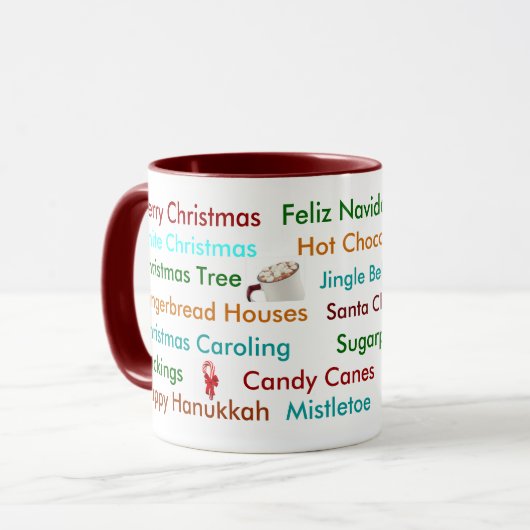 WeihnachtsTasse Tasse (Vorderseite Links)