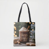 Weihnachtstasse 'Warme Wünsche': Cozy Hot Chocolat Tasche (Vorderseite)