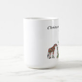 WeihnachtsTasse, "Weihnachtsgiraffen " Kaffeetasse (Mittel)