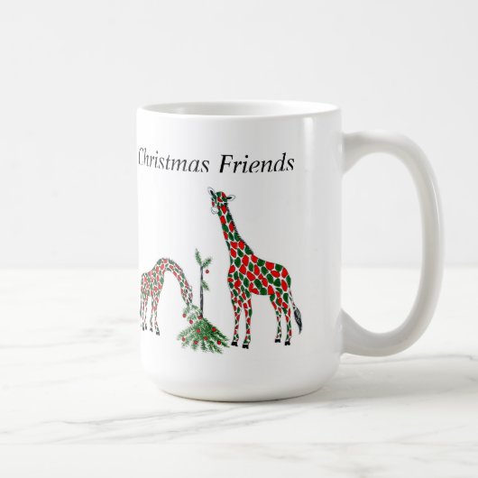 WeihnachtsTasse, "Weihnachtsgiraffen " Kaffeetasse (Rechts)