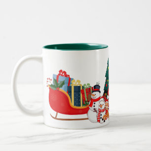 Weihnachtstasse Zweifarbige Tasse