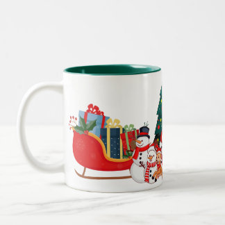 Weihnachtstasse Zweifarbige Tasse