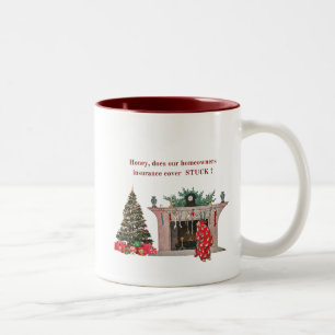 Weihnachtstasse Zweifarbige Tasse