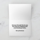 WeihnachtsTatort-Katzen Feiertagskarte (Innenseite)