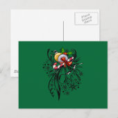 Weihnachtstattoo Feiertagspostkarte (Vorne/Hinten)